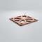 Ekena Millwork Extra Small Daventry Decorative Fretwork Wood Wall Panels, Cherry, 7 3/8"W x 7 3/8"H x 3/8"T WALW08X08X0375DVNCH - alternate 2